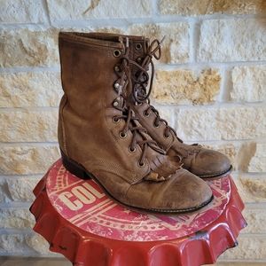 Womens Laredo Lace Up Cowboy Boots Size 9
